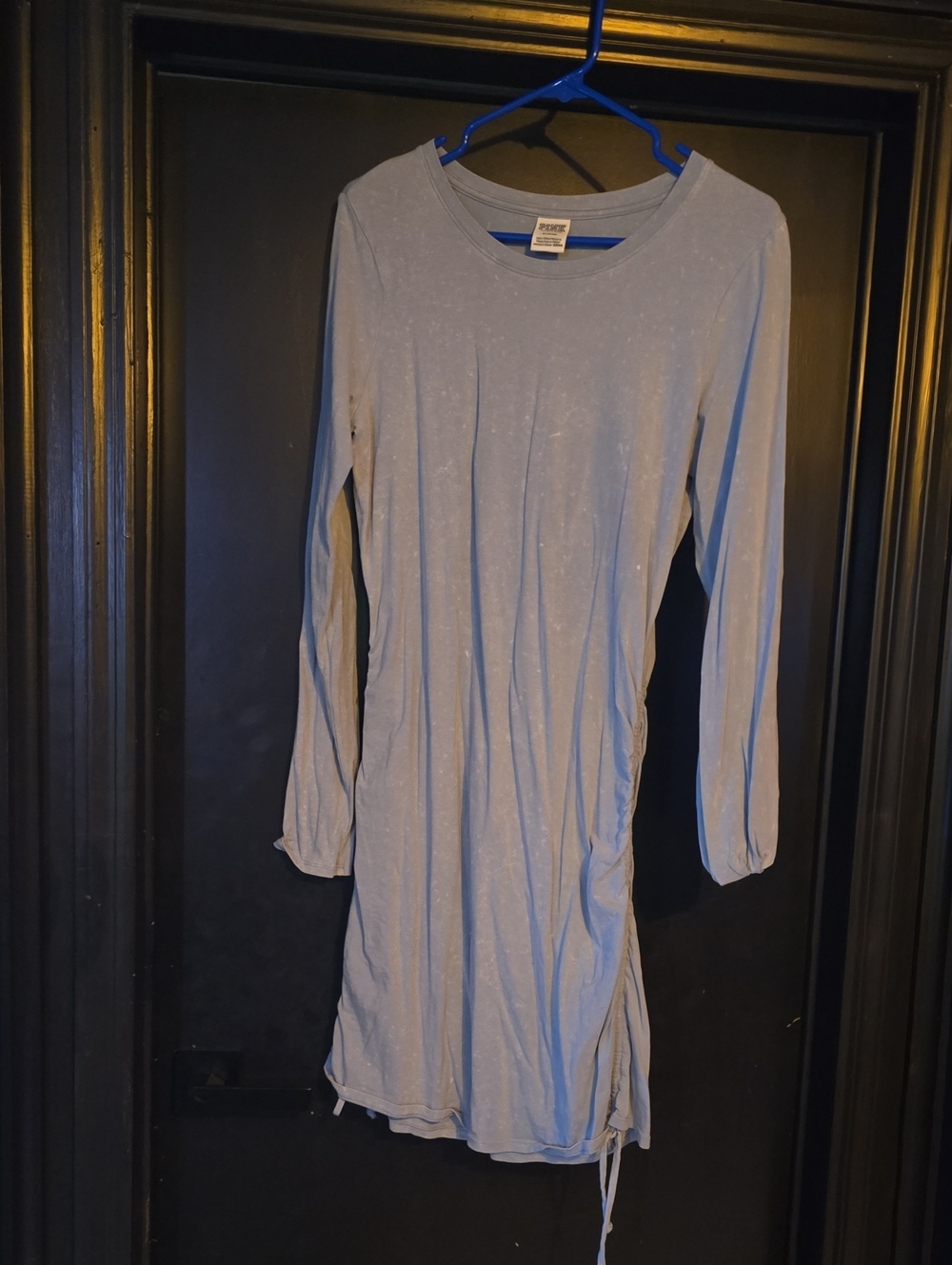 PINK Victoria's Secret Sky Blue Long Sleeve Fitted Dress